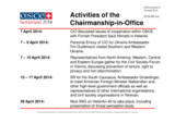 Report on the activities of the Chairperson-in-Office