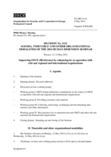 Permanent Council Decision No. 1121