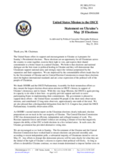 Statement by the Delegation of the United States on the presidential elections in Ukraine, to be held on 25 May 2015