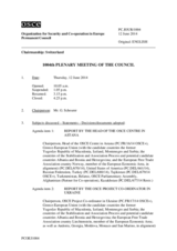 Journal of the 1004th Plenary Meeting of the Permanent Council