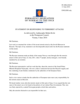 Statement by the Delegation of Norway on responding to terrorist attacks