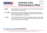 Report of the activities of the Chairperson-in-Office