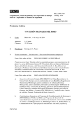 Diario de la 754ª Sesión plenaria del Foro de Cooperación en materia de Seguridad  