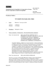 Diario de la 753ª Sesión plenaria del Foro de Cooperación en materia de Seguridad  