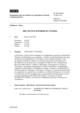 Journal de la 1001ère séance plénière du Conseil