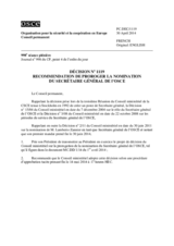 Décision No 1119 du Conseil permanent
