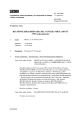 Diario de la 996ª Sesión extraordinaria del Consejo Permanente 