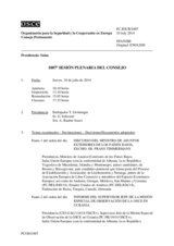 Diario de la 1007ª Sesión plenaria del Consejo Permanente 