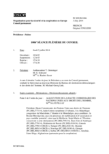 Journal de la 1006ème séance plénière du Conseil