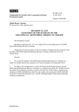 Permanent Council Decision No. 1129