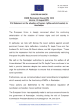 Statement by the Italian EU Presidency on the human rights situation in Azerbaijan