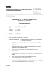 Journal of the 1st Day of the Twelfth Meeting of the Economic Forum (es)