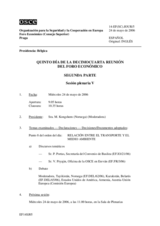 Journal of the Fifth Day of the Fourteenth Meeting of the Economic Forum, Part II (es)