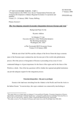 Keynote address by Johannes F. Linn, Brookings Institution, session I