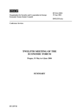 Summary of the 12th Meeting of the Economic Forum