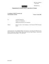 Summary of the 11th Meeting of the Economic Forum