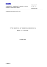 Consolidated Summary of the 5th Meeting of the Economic Forum