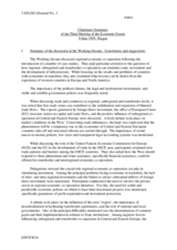 Consolidated Summary of the 3rd Meeting of the Economic Forum