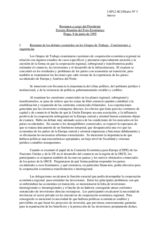 Summary of the 3rd Economic Forum: Regional, subregional and transborder co-operation, and the stimulation of trade, investment and development of infrastructure (es)