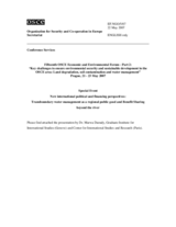 Presentation by Dr. Marwa Daoudy, Center for International Studies and Research, Paris