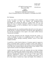 Statement by the Delegation of Azerbaijan