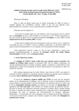 Intervention by the Delegation of France, "French initiative on combating illicit air traffic of the SALW"