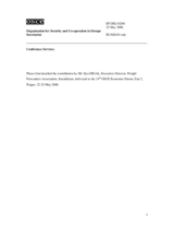 Contribution by Mr. Ilya Segal, Executive Director, Freight Forwarders Association, Kazakhstan