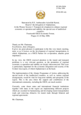 Statement by Ambassador Azizullah Karzai, Head of  the Delegation of Afghanistan