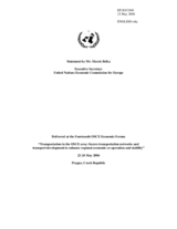 Keynote statement by Mr. Marek Belka, Executive Secretary of the UNECE