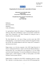 Opening speech by Ambassador Louis-Alkiviadis Abatis, Director of D3 Directorate, Deputy Head of the Greek OSCE Chairmanship Task Force