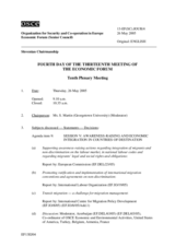 Journal of the 4th Day of the Thirteenth Meeting of the Economic Forum