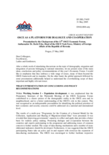 Presentation by the Chairperson of the 13th OSCE Economic Forum, Ambassador Dr. Boris Frlec, Head of the OSCE Task Force, Ministry of Foreign Affairs of the Republic of Slovenia