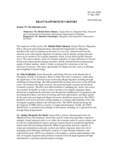 Draft Rapporteur's Report. Rapporteur: Mr. Johannes Schachinger, Delegation of the European Commission to the OSCE