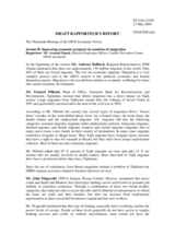 Draft Rapporteur's Report. Rapporteur: Mr. Armand Pupols, Mission Programme Officer, Conflict Prevention Center, OSCE Secretariat