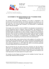 Statement by the Delegation of the European Union