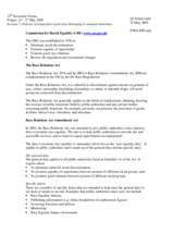 Contribution by the Commission for Racial Equality (CRE), UK