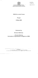 Statement by Mr. Brunson McKinley, Director General, International Organization for Migration (IOM)