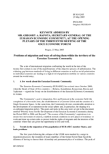 Address by Mr. Grigory Rapota, Secretary General of the Eurasian Economic Community