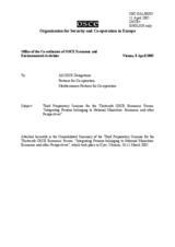 Consolidated summary of the third preparatory seminar for the 13th Economic Forum