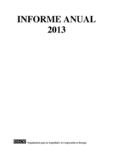 OSCE Informe Anual 2013