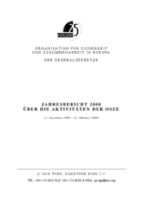 OSCE Annual Report 2000 (de)