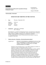Journal of the 1015th Plenary Meeting of the Permanent Council