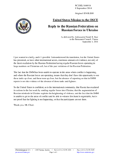 Statement by the Delegation of the United States of America in response to the statement by the Delegation of the Russian Federation on the situation in Ukraine