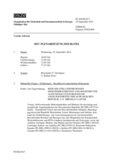 Journal der 1017. Plenarsitzung des Ständigen Rates 