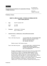 Giornale della 1016a Seduta speciale del Consiglio permanente