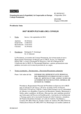 Diario de la 1015ª Sesión plenaria del Consejo Permanente 