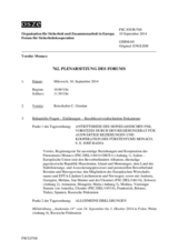 Journal der 762. Plenarsitzung des Forums