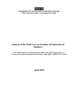 Analysis of the Draft Law on Freedom of Expression of Moldova