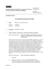 Diario de la 764ª Sesión plenaria del Foro de Cooperación en materia de Seguridad  
