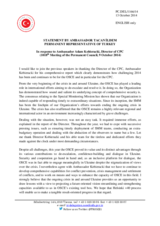 Statement by the Delegation of Turkey in response to the report by the Director of the Conflict Prevention Centre, Ambassador Adam Kobieracki